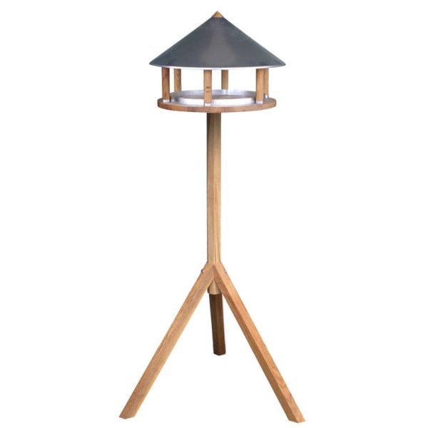 Esschert Design Comedouro aves c/ telhado de zinco triangular FB431
