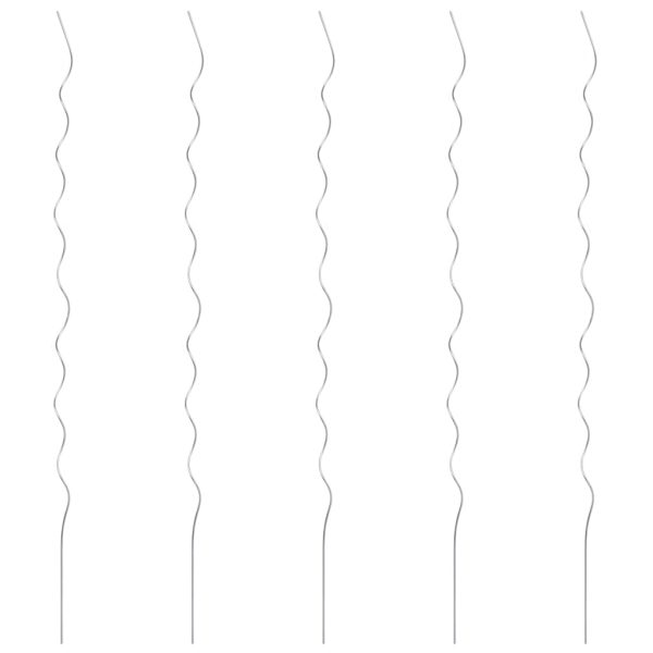 Suportes para plantas em espiral 5 pcs 170 cm aço galvanizado