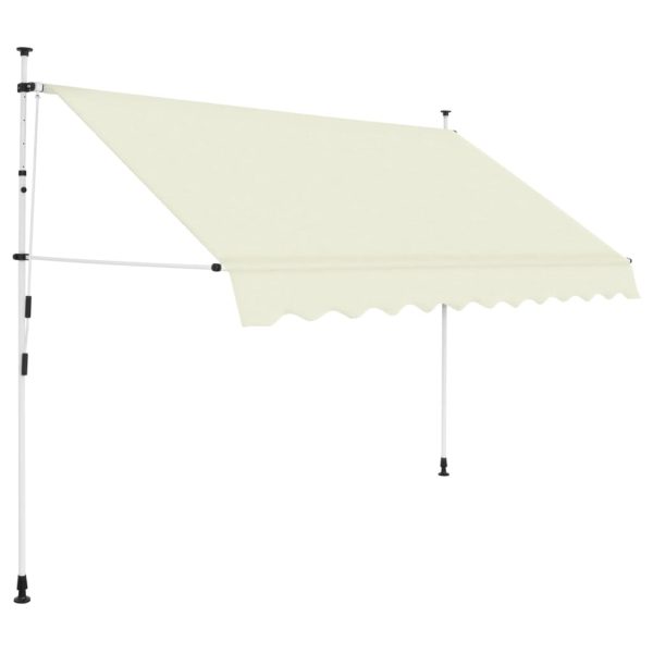 Toldo retrátil manual 300 cm creme