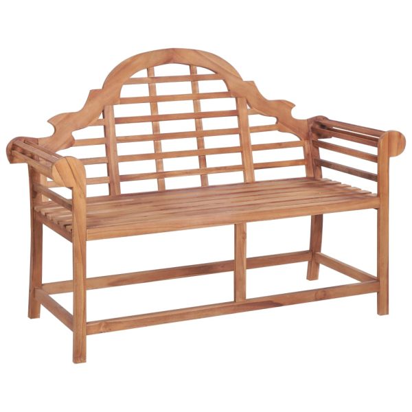 vidaXL Banco de jardim 136x63x102 cm teca maciça