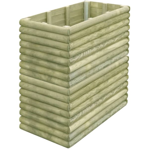 Canteiro elevado para jardim 106x56x96 cm pinho impregnado