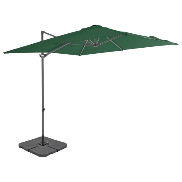 Guarda-sol de exterior com base portátil verde