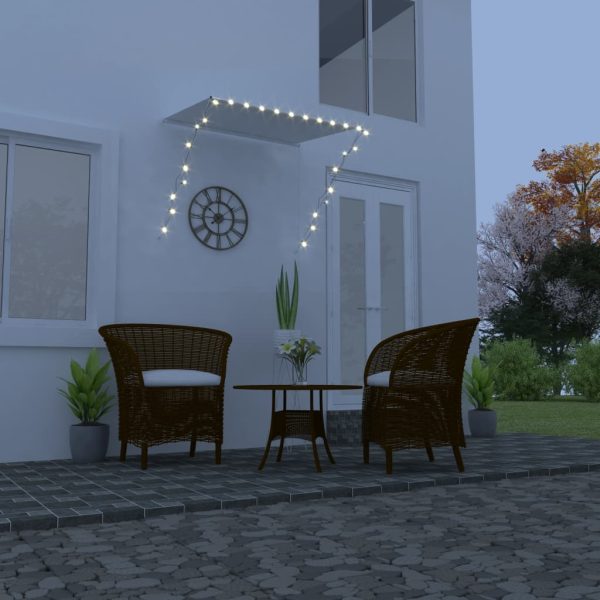 Toldo retrátil com LED 150x150 cm creme