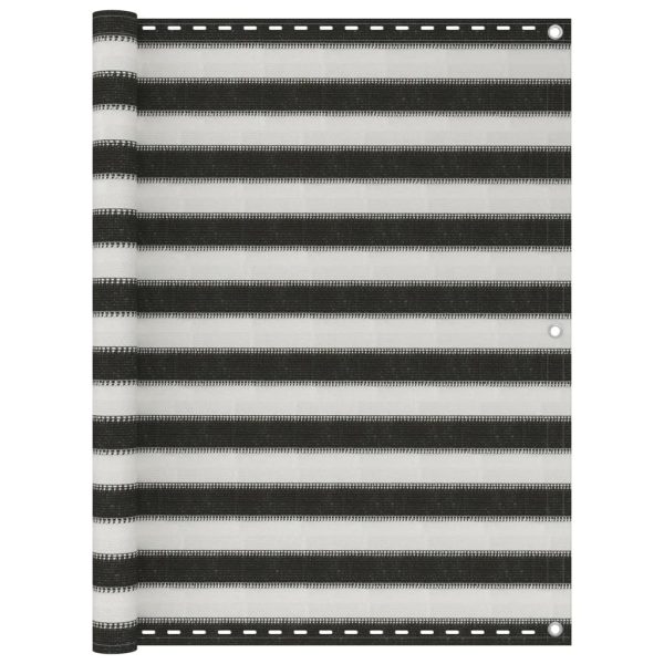 Tela varanda PEAD 120x600 cm antracite e branco