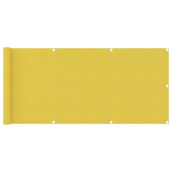 Tela varanda PEAD 75x400 cm amarelo