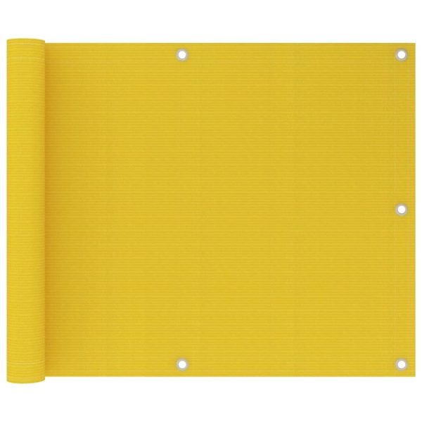 Tela de varanda 75x600 cm PEAD cor amarelo