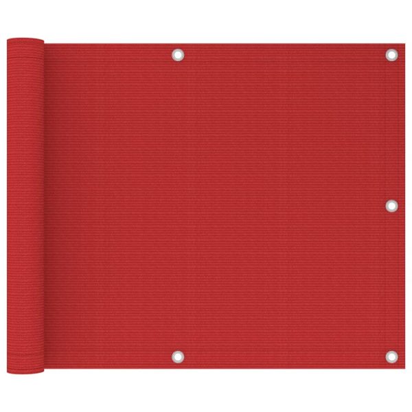 Tela de varanda 75x300 cm PEAD vermelho