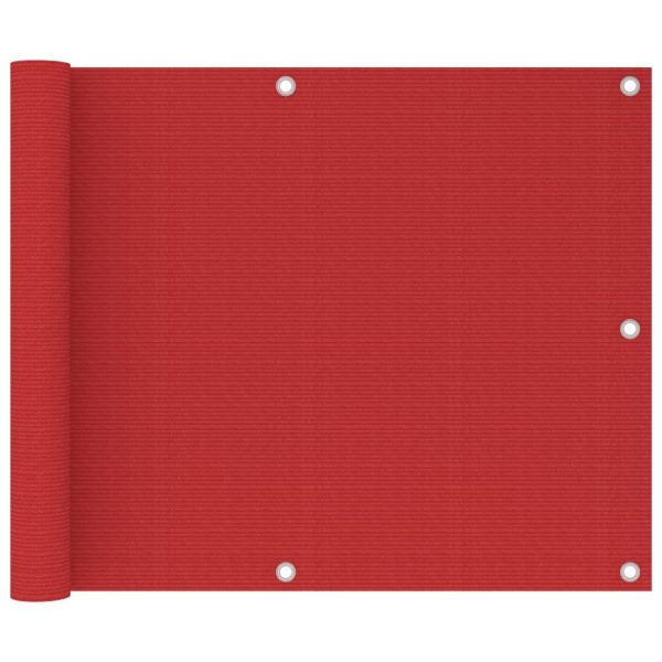 Tela de varanda 75x600 cm PEAD vermelho