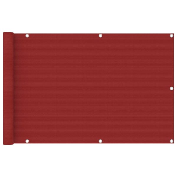 Tela de varanda 90x400 cm PEAD vermelho