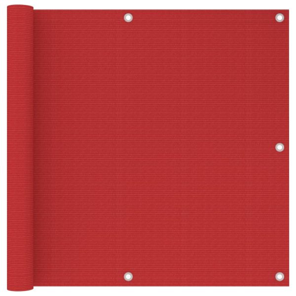 Tela de varanda 90x500 cm PEAD vermelho