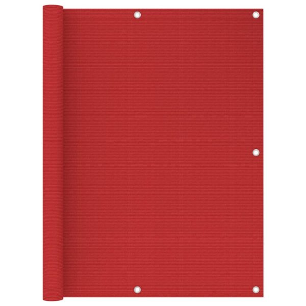 Tela de varanda 120x500 cm PEAD vermelho