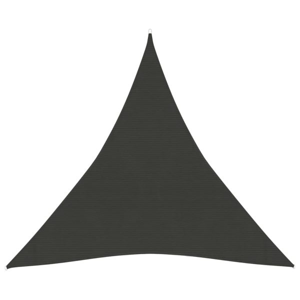 Para-sol estilo vela 160 g/m² 4x4x4 m PEAD antracite