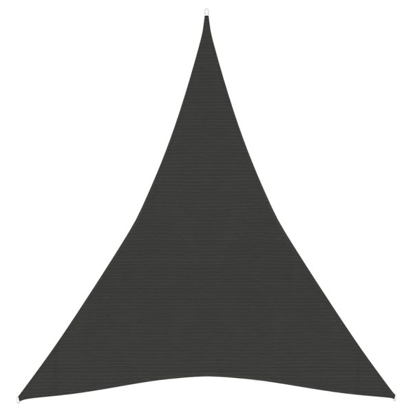 Para-sol estilo vela 160 g/m² 4x5x5 m PEAD antracite