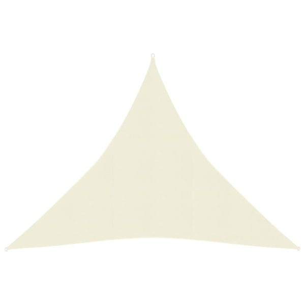 Para-sol estilo vela 160 g/m² 4x4x4 m PEAD creme