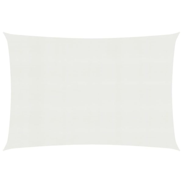 Para-sol estilo vela 160 g/m² 3x4,5 m PEAD branco