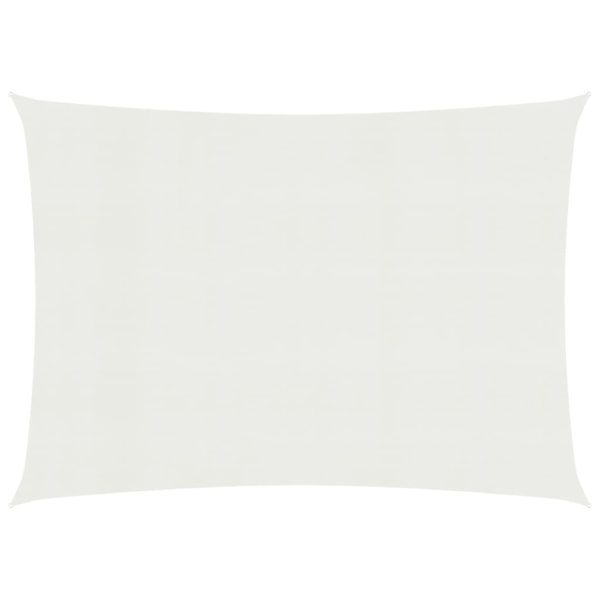 Para-sol estilo vela 160 g/m² 3,5x4,5 m PEAD branco