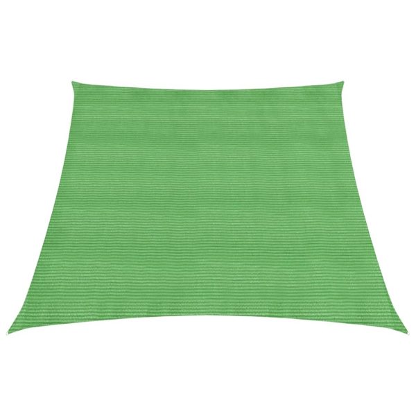 Para-sol estilo vela 160 g/m² 3/4x3 m PEAD verde-claro