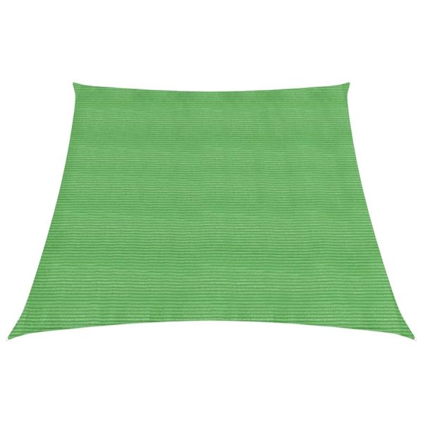 Para-sol estilo vela 160 g/m² 4/5x3 m PEAD verde-claro