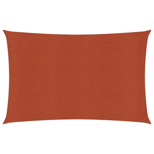 Para-sol estilo vela 160 g/m² 2x4,5 m PEAD terracota