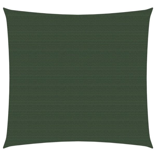 Para-sol estilo vela 160 g/m² 3,6x3,6 m PEAD verde-escuro