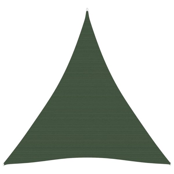 Para-sol estilo vela 160 g/m² 3x4x4 m PEAD verde-escuro