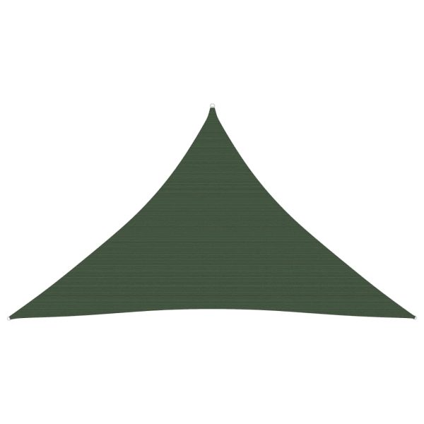 Para-sol estilo vela 160 g/m² 5x5x6 m PEAD verde-escuro