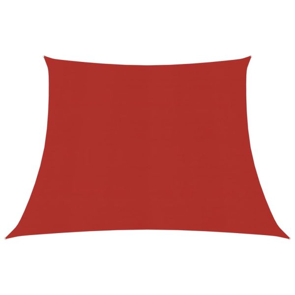 Para-sol estilo vela 160 g/m² 3/4x2 m PEAD vermelho