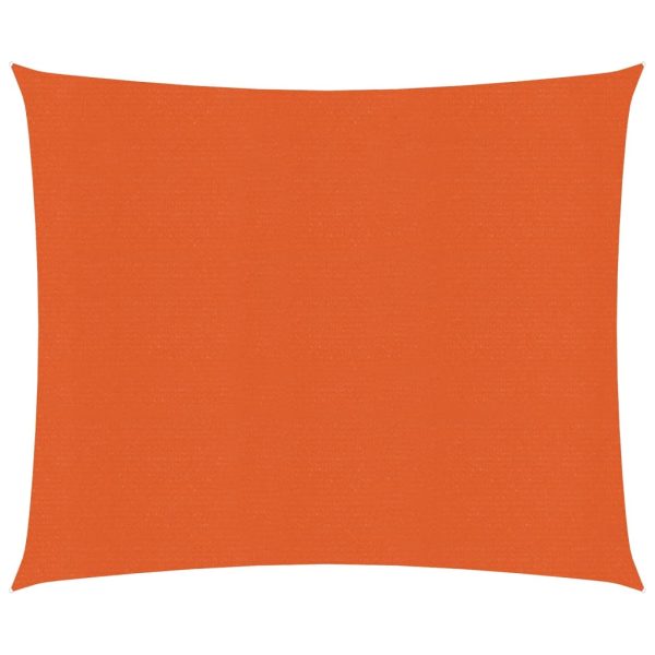 Para-sol estilo vela 160 g/m² 3,6x3,6 m PEAD laranja