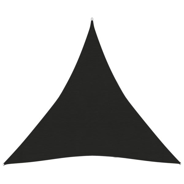 Para-sol estilo vela 160 g/m² 4,5x4,5x4,5 m PEAD preto