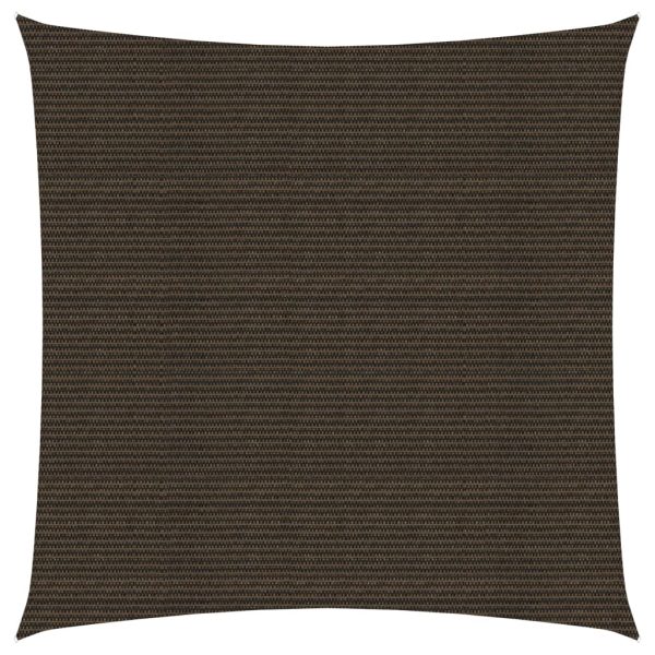 Para-sol estilo vela 160 g/m² 3,6x3,6 m PEAD castanho