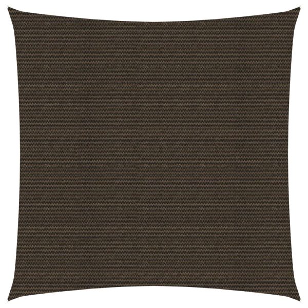 Para-sol estilo vela 160 g/m² 4,5x4,5 m PEAD castanho