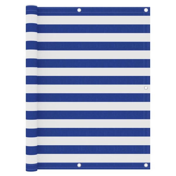 Tela de varanda 120x600 cm tecido Oxford branco e azul