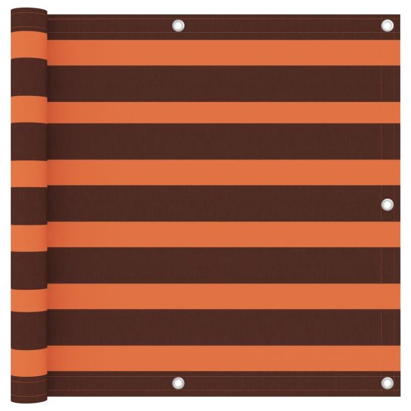 Tela de varanda 90x600 cm tecido Oxford laranja e castanho