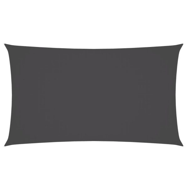Para-sol estilo vela tecido oxford retangular 2x4,5 m antracite