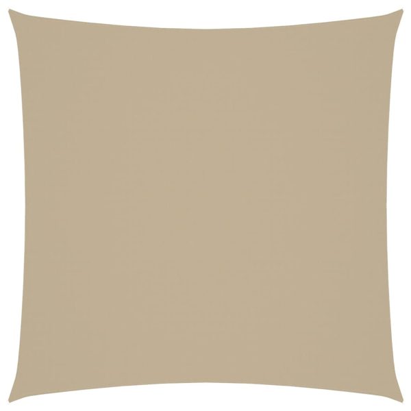 Para-sol estilo vela tecido oxford quadrado 4,5x4,5 m bege
