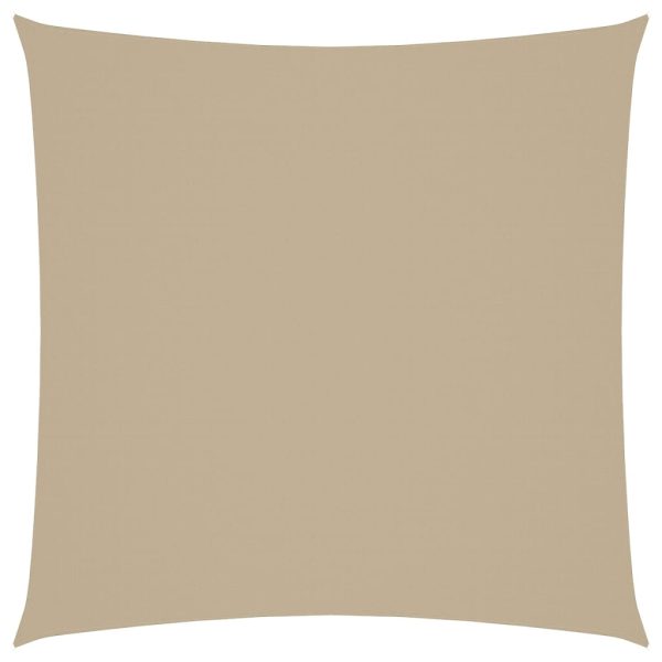 Para-sol estilo vela tecido oxford quadrado 7x7 m bege