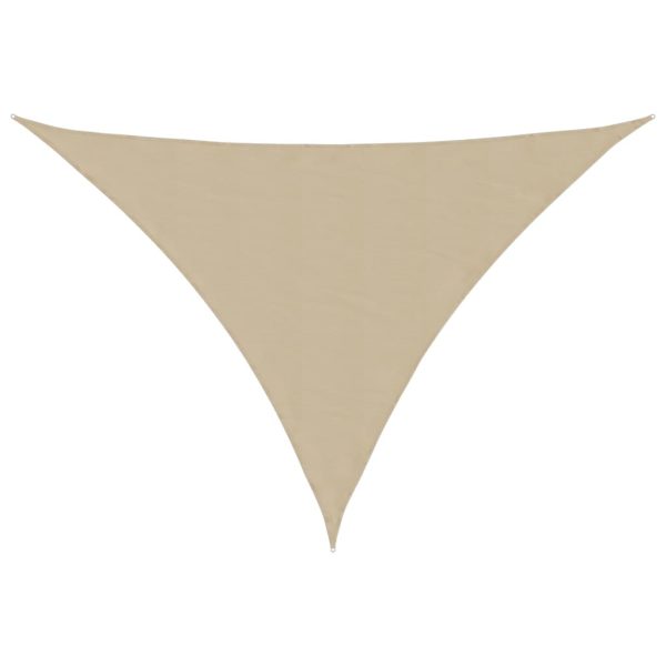 Para-sol estilo vela tecido oxford triangular 3x4x4 m bege