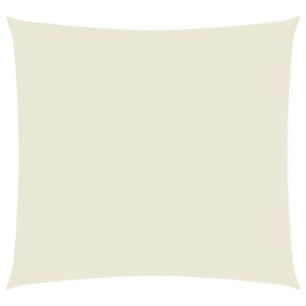 Para-sol estilo vela tecido oxford quadrado 7x7 m creme
