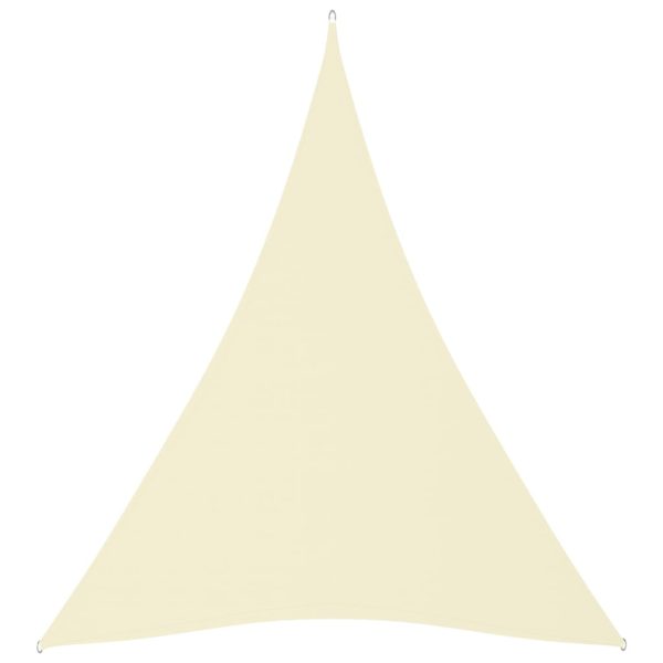 Para-sol estilo vela tecido oxford triangular 3x4x4 m creme