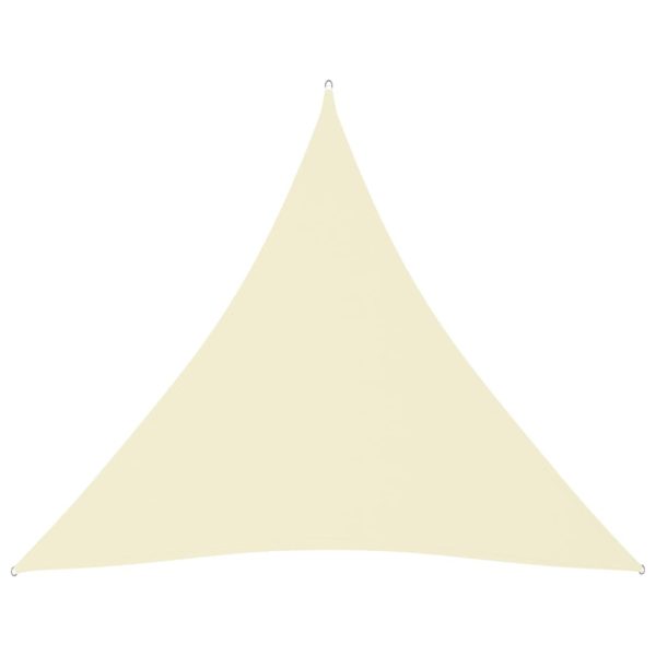 Para-sol est. vela tecido oxford triang. 4,5x4,5x4,5m cor creme