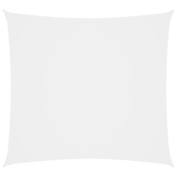 Para-sol estilo vela tecido oxford quadrado 4,5x4,5 m branco