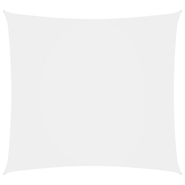 Para-sol estilo vela tecido oxford quadrado 7x7 m branco