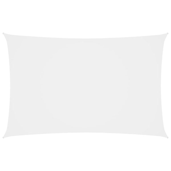 Para-sol estilo vela tecido oxford retangular 2x5 m branco