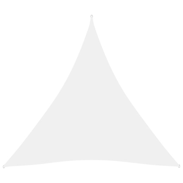 Para-sol est. vela tecido oxford triangular 4,5x4,5x4,5m branco