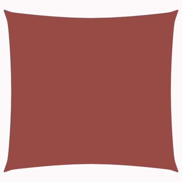 Para-sol estilo vela tecido oxford quadrado 4,5x4,5 m terracota