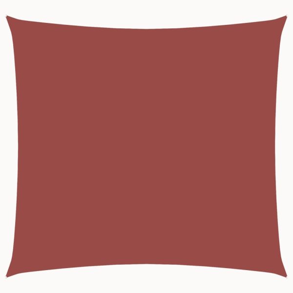 Para-sol estilo vela tecido oxford quadrado 6x6 m terracota