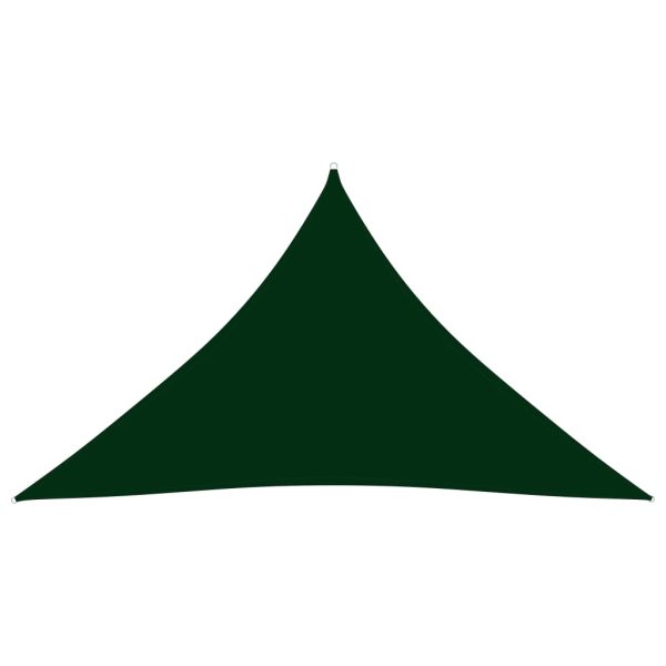 Para-sol vela tecido oxford triangular 3,5x3,5x4,9m verde-esc.