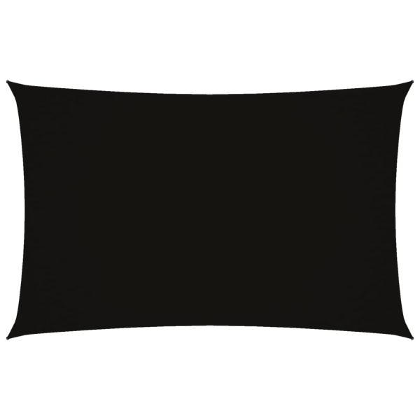 Para-sol estilo vela tecido oxford retangular 2x4,5 m preto