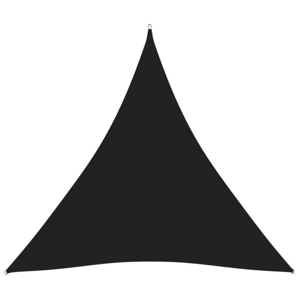 Para-sol vela tecido oxford triangular 3,6x3,6x3,6 m preto