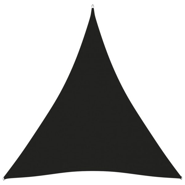 Para-sol estilo vela tecido oxford triangular 5x7x7 m preto